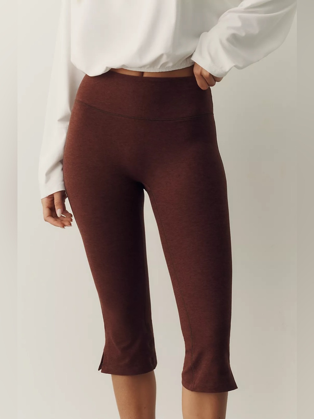 NWT Beyond Yoga Spacedye Slit Pedal Pusher Leggings